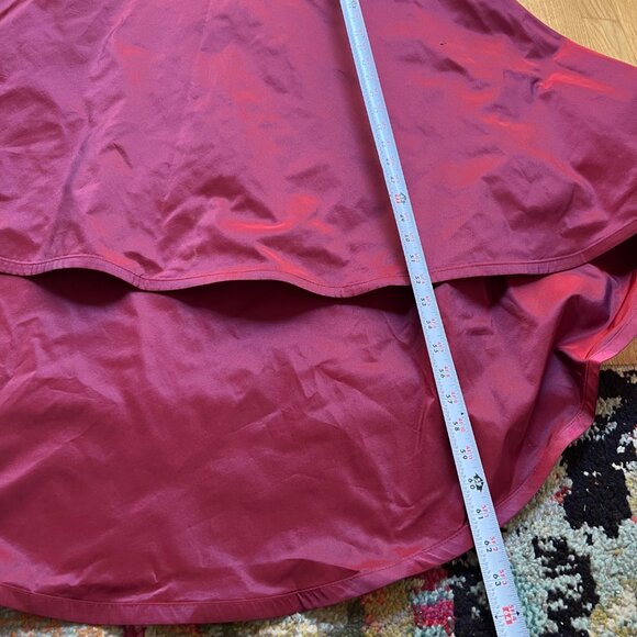 Vintage Tadashi Size M Burgundy Ruched Strapless Evening Long Mermaid Gown Dress - Picture 16 of 16